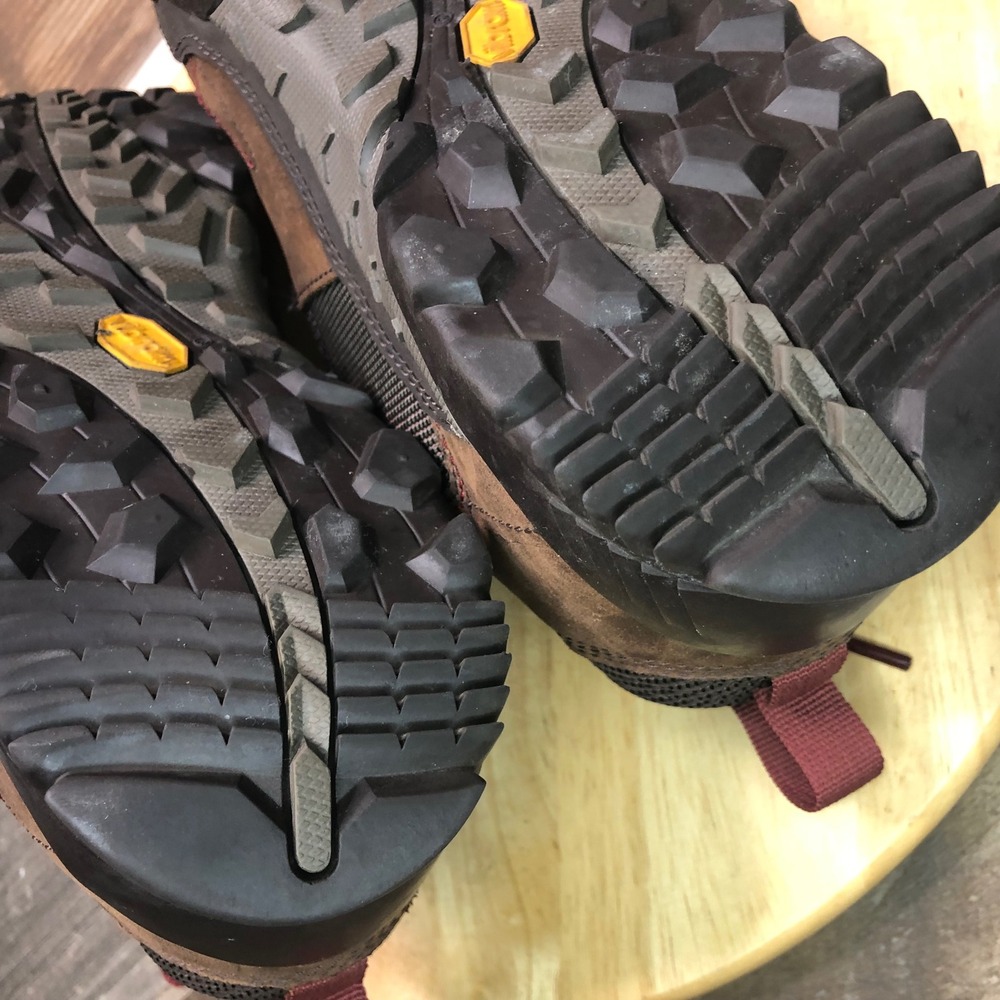 Merrell Annex Trak Low Hiking Shoes Mens 12 US Clay Brown Leather Vibram J91805 - Picture 15 of 16